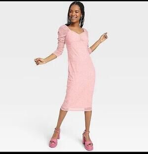 House of Aama Sweetheart Neck A-Line Dress Black History Month - Pink Women's XS
